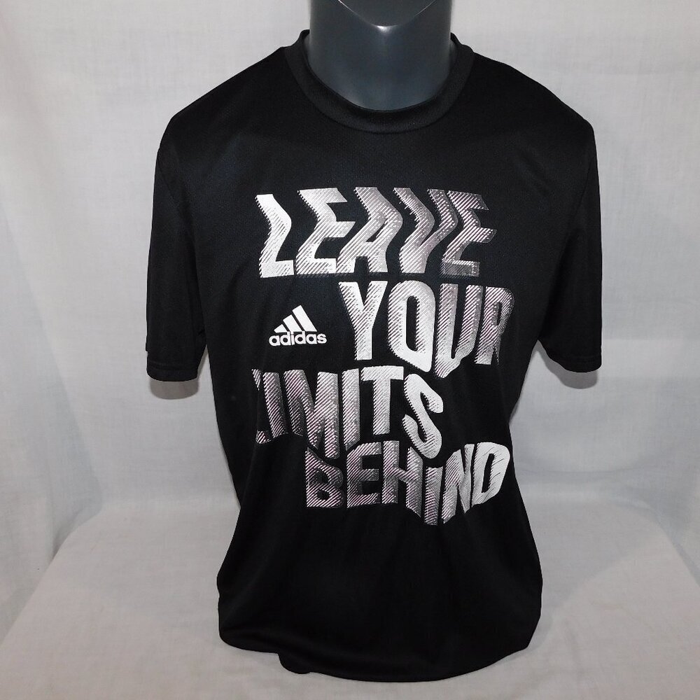 Adidas Training Aeroready Black Leave Your Limits Behind Workout Shirt Mens L